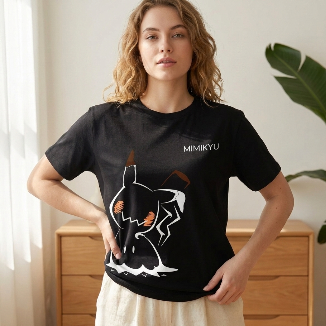 Pokémon Anime Pikachu Double-sided Printed T-shirt Anime Tshirts - The Eezee Shop
