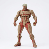 An action figure of a muscular character with beige skin, red muscle details, and white hair, posed standing against a plain white background.