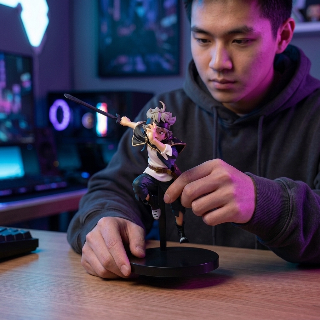 Black Clover Asta PVC Action Figure – Desktop Display Collectible Action figure - The Eezee Shop