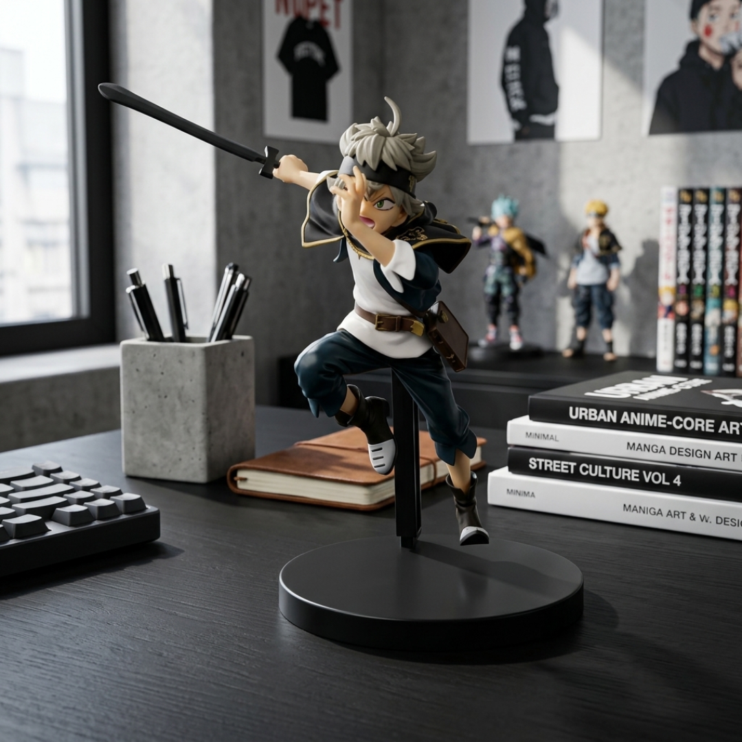 Black Clover Asta PVC Action Figure – Desktop Display Collectible Action figure - The Eezee Shop