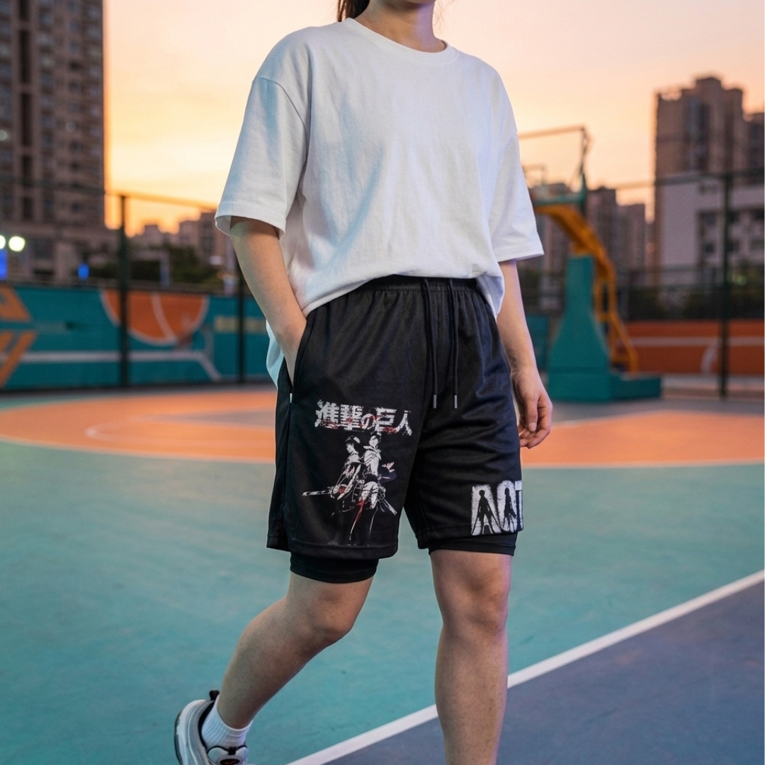 Attack on Titan Anime Merchandise – Premium Fan Collectible performance shorts - The Eezee Shop