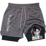 Eren Yeager Performance Gym Shorts Attack on Titan