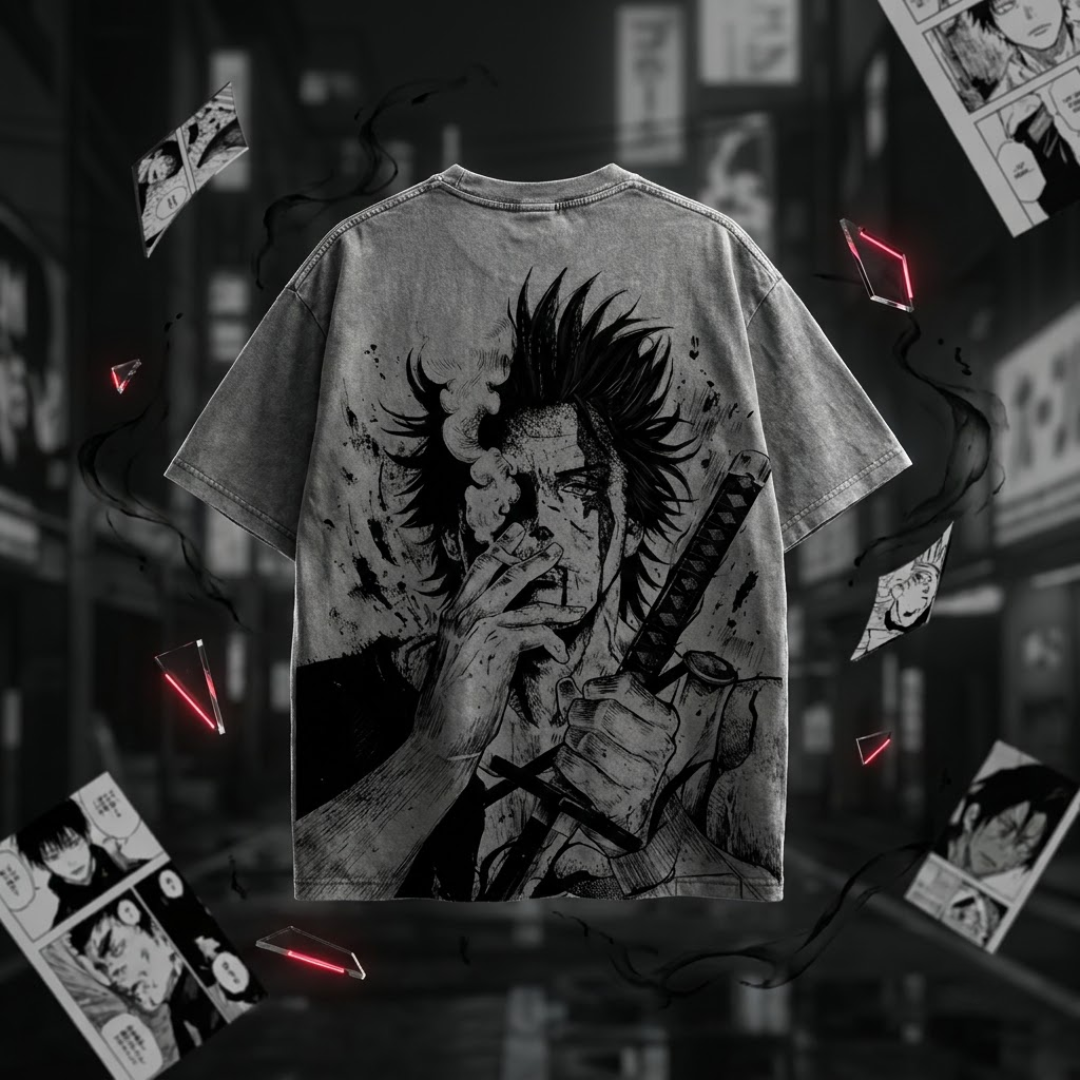 Black Clover Yami Sukehiro Graphic T-Shirt Oversized Cotton Manga Design Anime Tshirts - The Eezee Shop