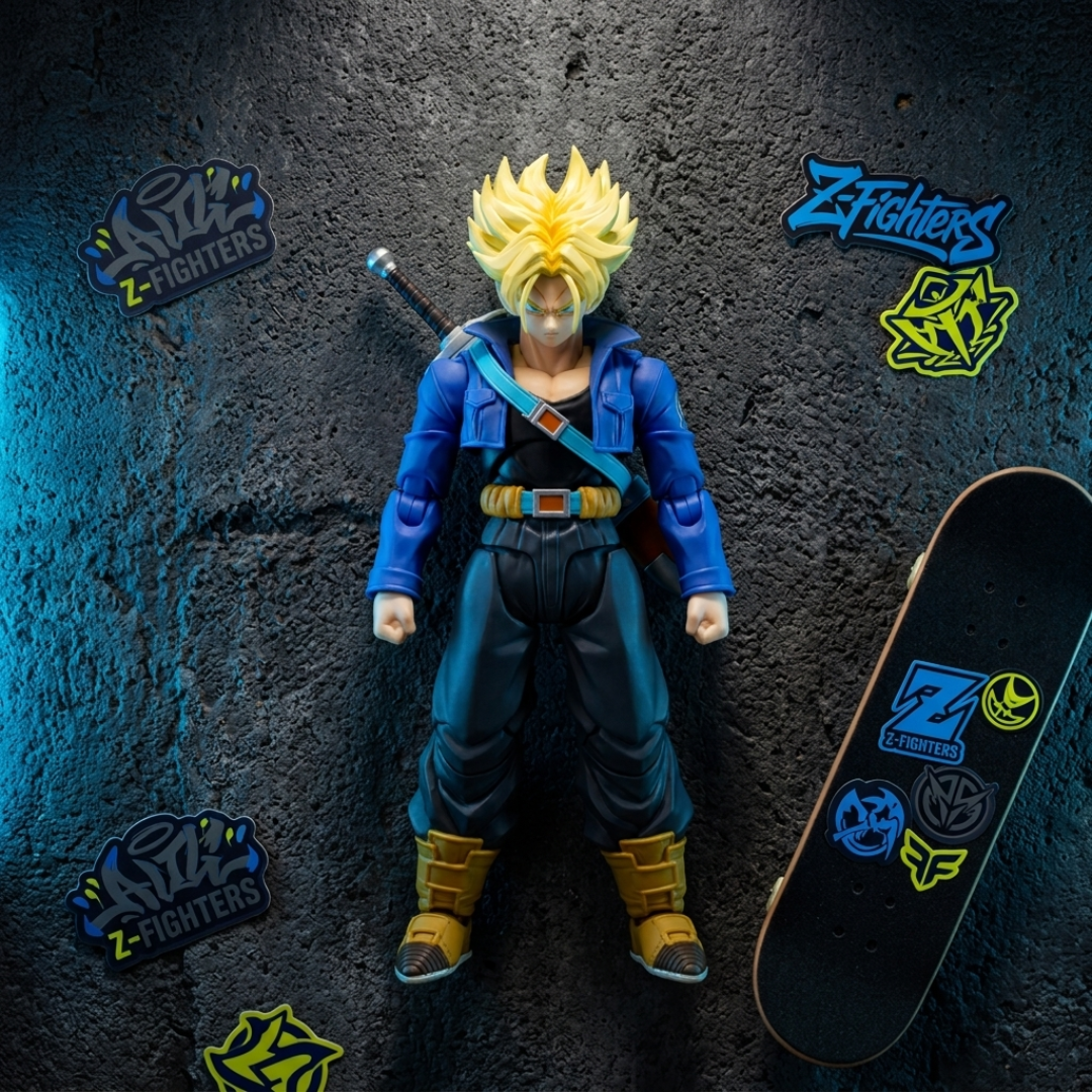 Dragon Ball Z SHF Super Saiyan Trunks Action Figure Anime Figure - The Eezee Shop