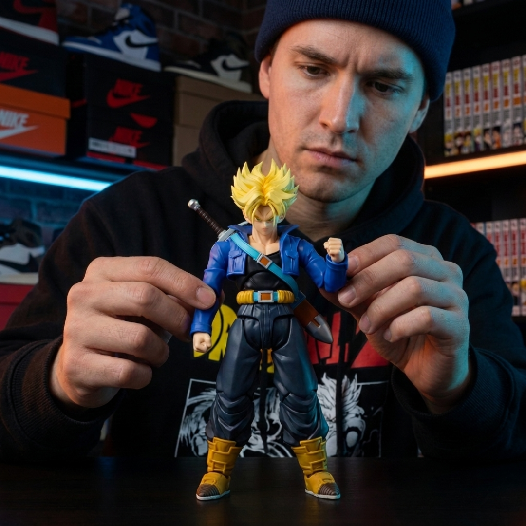 Dragon Ball Z SHF Super Saiyan Trunks Action Figure Anime Figure - The Eezee Shop