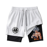 Dragon Ball Anime Gym Shorts Double-Layer Workout shorts Performance shorts - The Eezee Shop