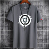 Men's Oversized Fitness T-Shirt | White O-Neck Tee S-6XL Graphic Tees - The Eezee Shop