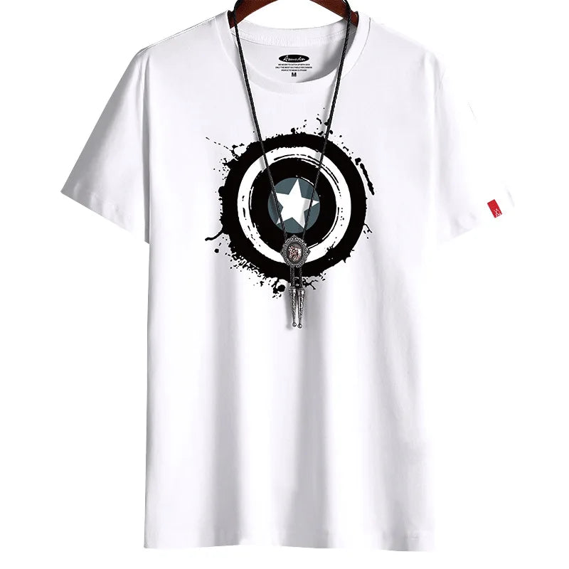 Men's Oversized Fitness T-Shirt | White O-Neck Tee S-6XL Graphic Tees - The Eezee Shop