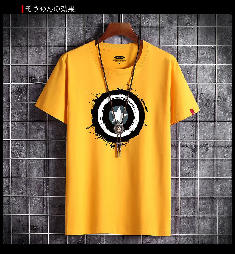 Men's Oversized Fitness T-Shirt | White O-Neck Tee S-6XL Graphic Tees - The Eezee Shop