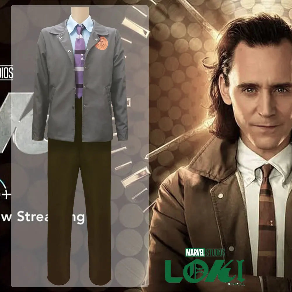 Loki TVA Variant Cosplay Costume | 5-Piece Coat & Jacket Set Cosplay Costumes - The Eezee Shop