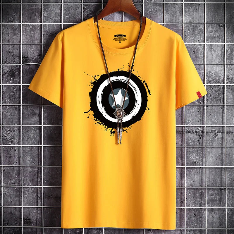 Men's Oversized Fitness T-Shirt | White O-Neck Tee S-6XL Graphic Tees - The Eezee Shop