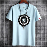 Men's Oversized Fitness T-Shirt | White O-Neck Tee S-6XL Graphic Tees - The Eezee Shop