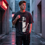 Naruto Itachi Uchiha Oversized Retro Anime Graphic Cotton Men Tees Top