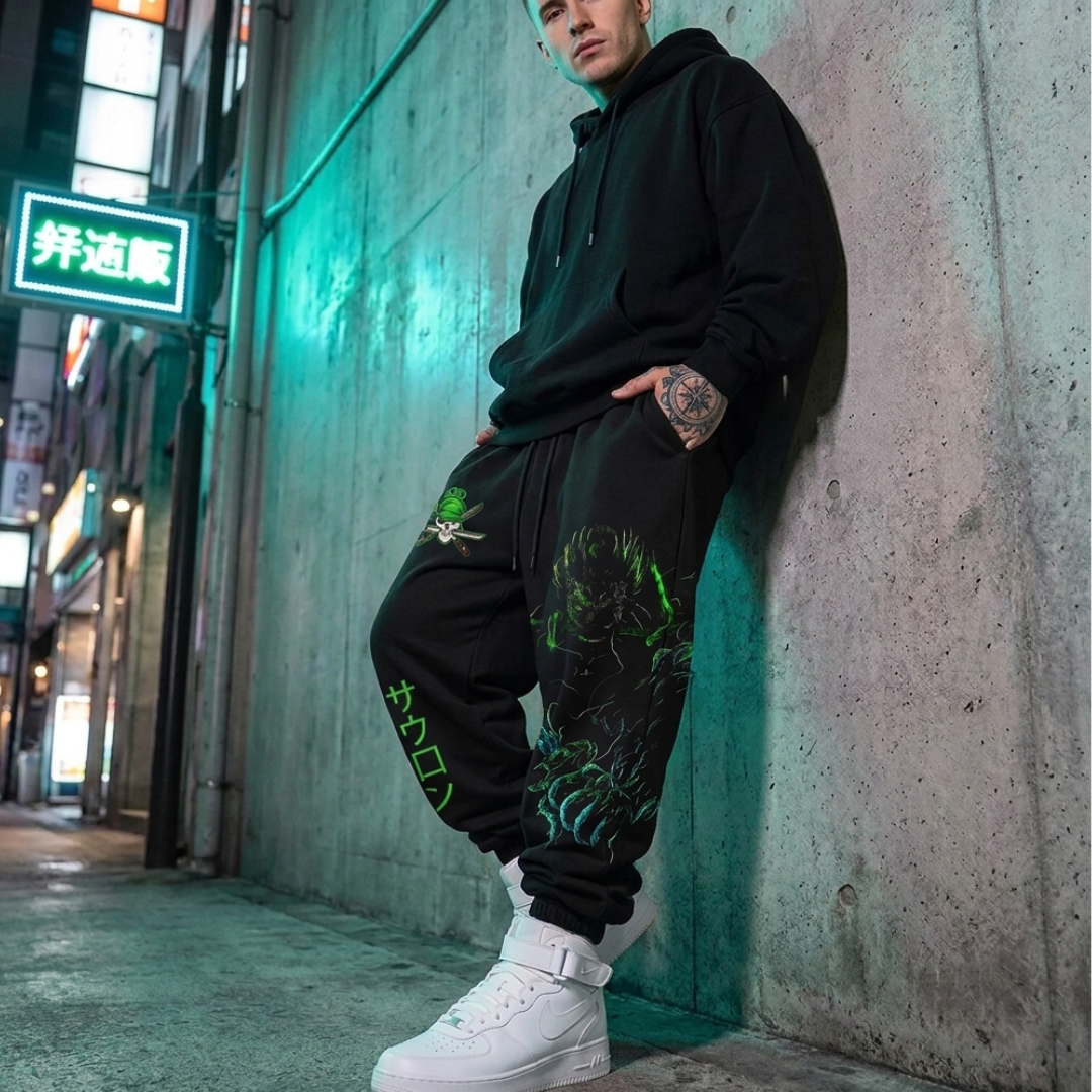 ONE PIECE Men's Pants Trousers Sweatpants Roronoa Zoro Joggers - The Eezee Shop