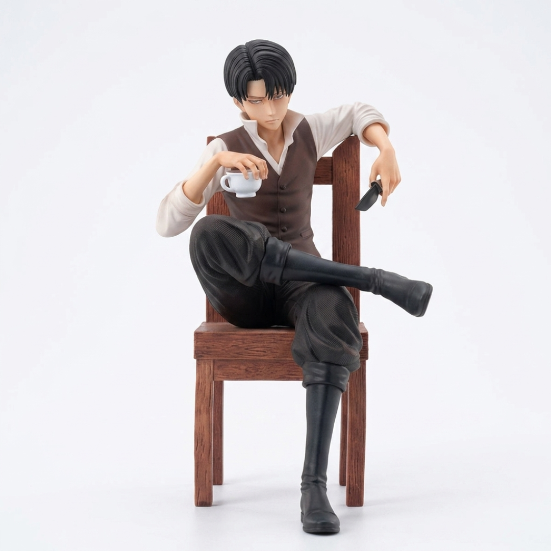 Attack on Titan Levi Ackerman Sitting Figure 19cm Other - The Eezee Shop