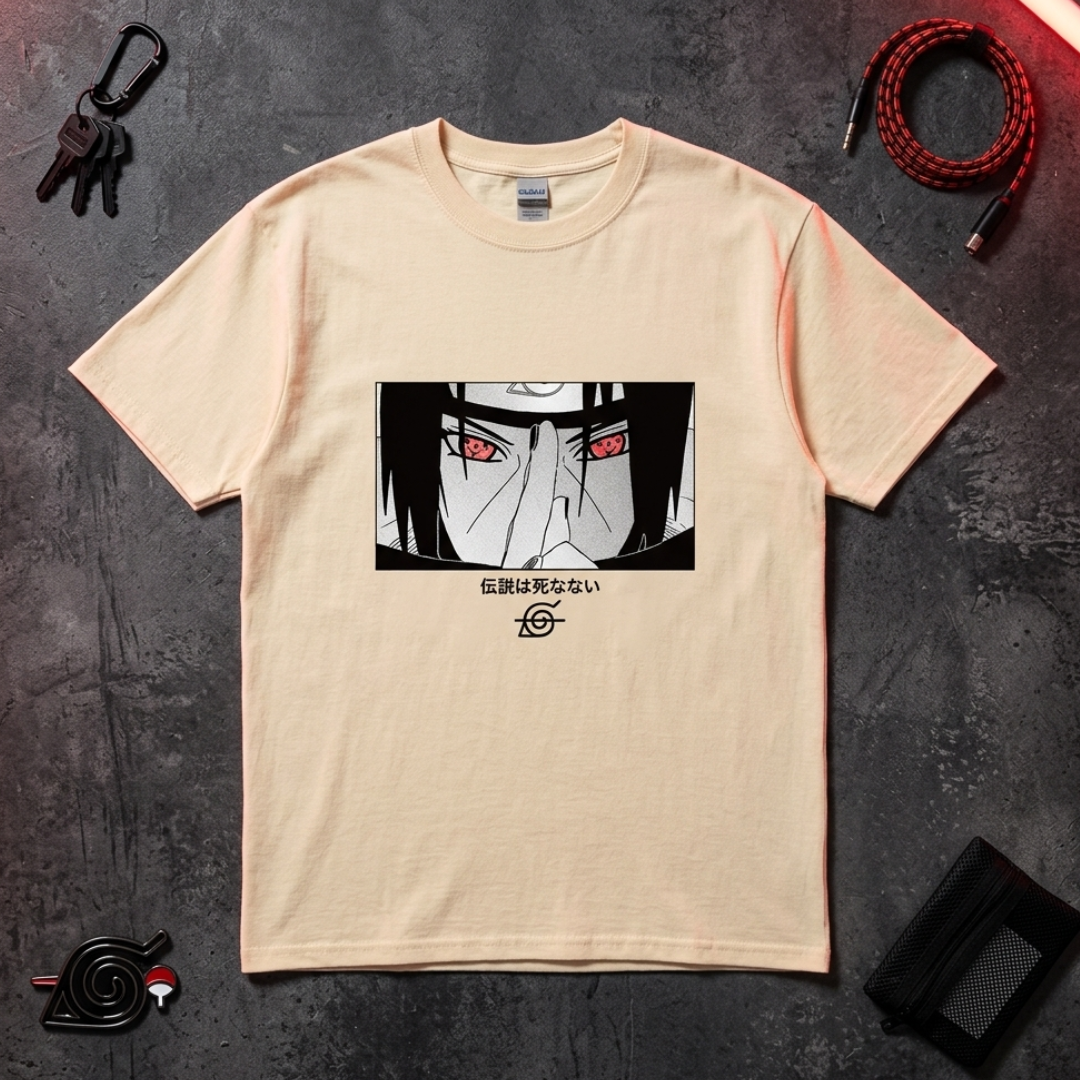 Uchiha Itachi Naruto Japanese Anime Printed Athletic Tee Anime Tshirts - The Eezee Shop