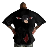 Naruto Men Women‘s Itachi Uchiha Printed Japanese Cotton Printed T shirt Anime Tshirts - The Eezee Shop