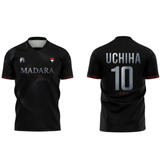 Madara Uchiha Naruto Football Jersey Streetwear Anime Tshirts - The Eezee Shop