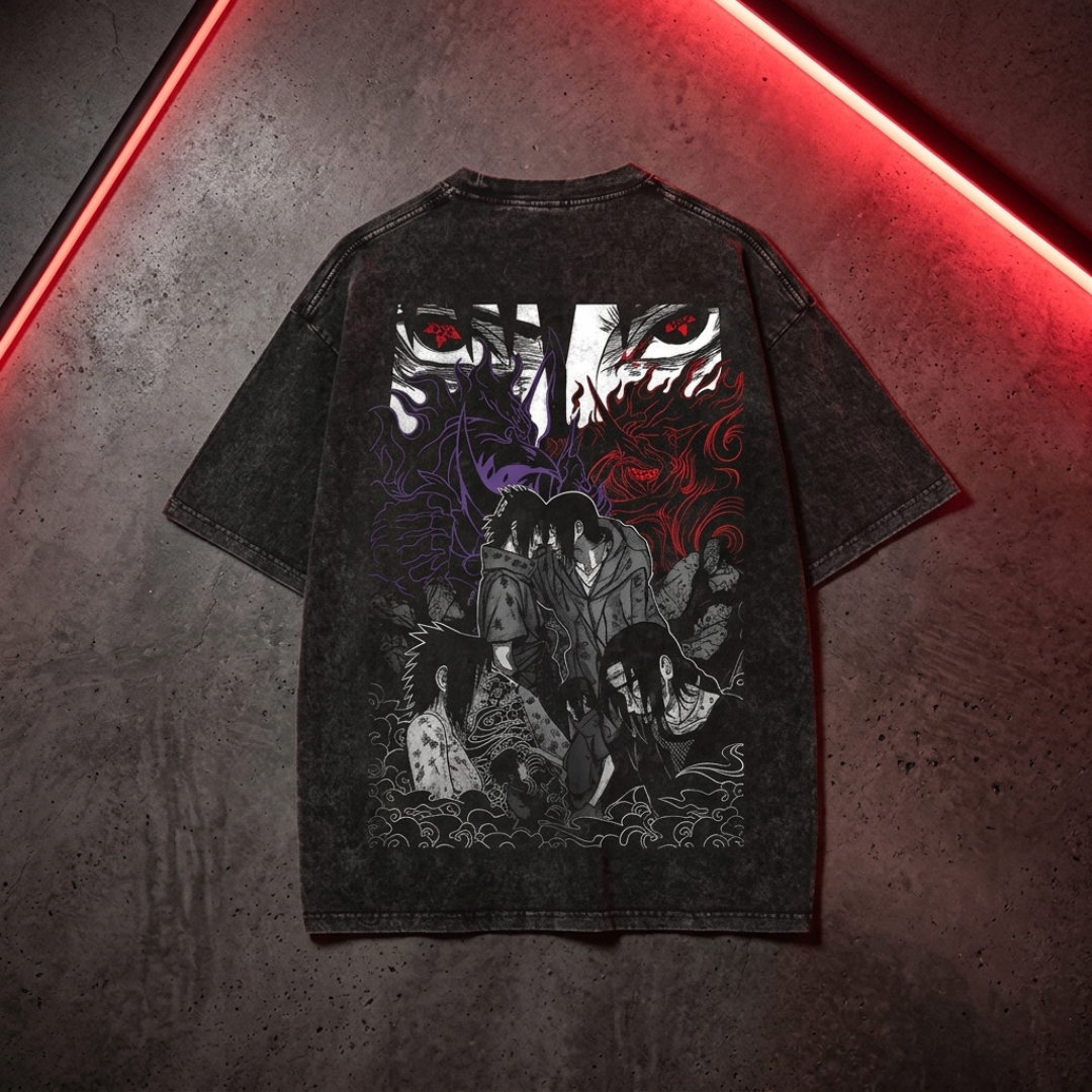 Naruto Oversized Retro Anime Men Tees Clothing Anime Tshirts - The Eezee Shop