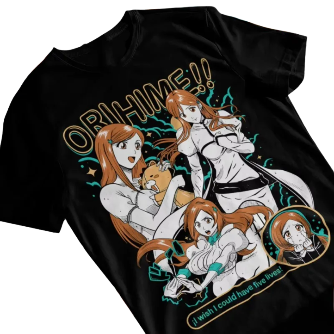 Cosplay Neutral Black and White Orihime Inoue T-Shirt Other - The Eezee Shop