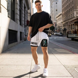 One Piece Men's Shorts Double Layer 2-in-1 Shorts Roronoa Zoro Performance shorts - The Eezee Shop