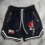 Hanma Baki Anime Shorts Men Women Quick Dry Mesh Gym Shorts Breathable to Fitness Joggers Summer Basketball Sports Scanties Male