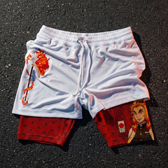 Demon Slayer Rengoku Performance Gym Shorts