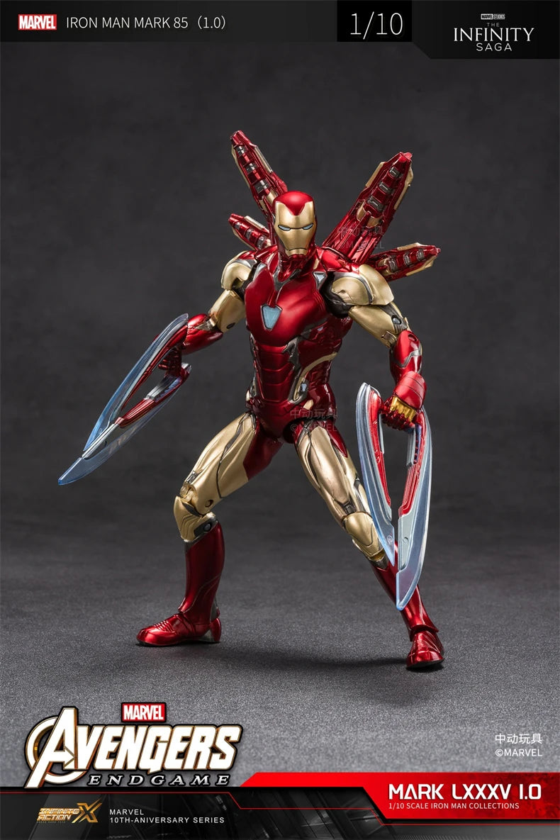 Iron Man Mark 85 Light-Up Figure | 1:10 Infinity Saga Collectible Figures - The Eezee Shop