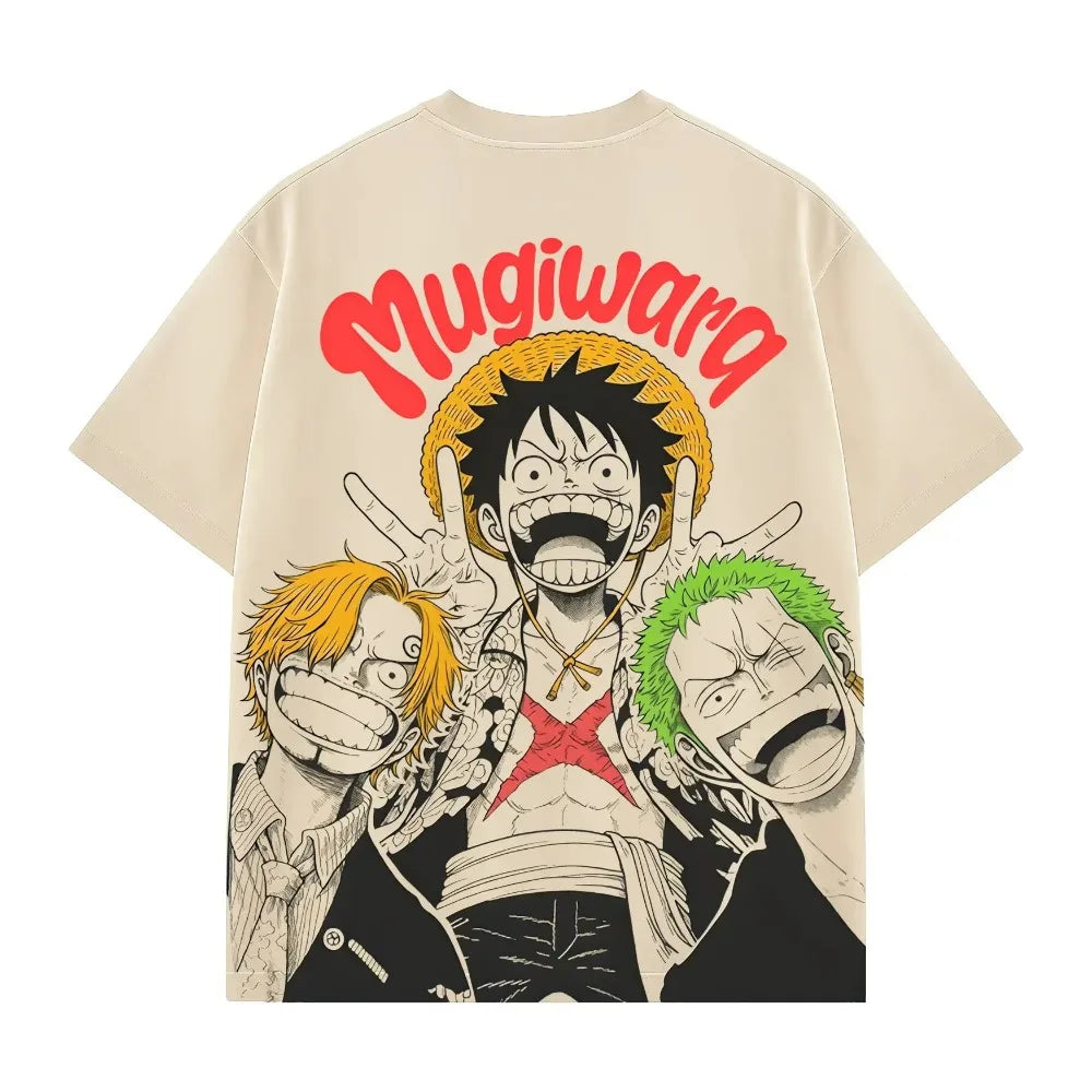 One Piece Men's T-shirt Monkey D. Luffy Roronoa Zoro Sanji Anime Tee Anime Tshirts - The Eezee Shop