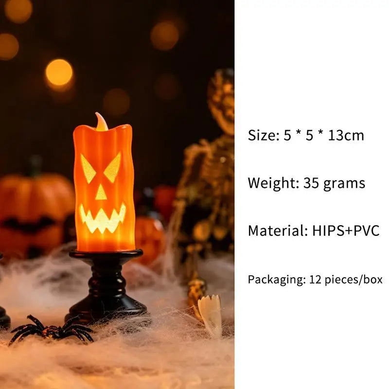 Skeleton Flameless LED Candle | Flickering Halloween Decor Halloween Lights - The Eezee Shop
