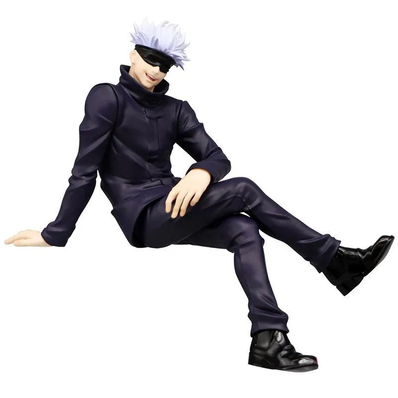 Gojo & Itadori Noodle Stopper Figure | 11cm Seated Statue Collectible Figures - The Eezee Shop