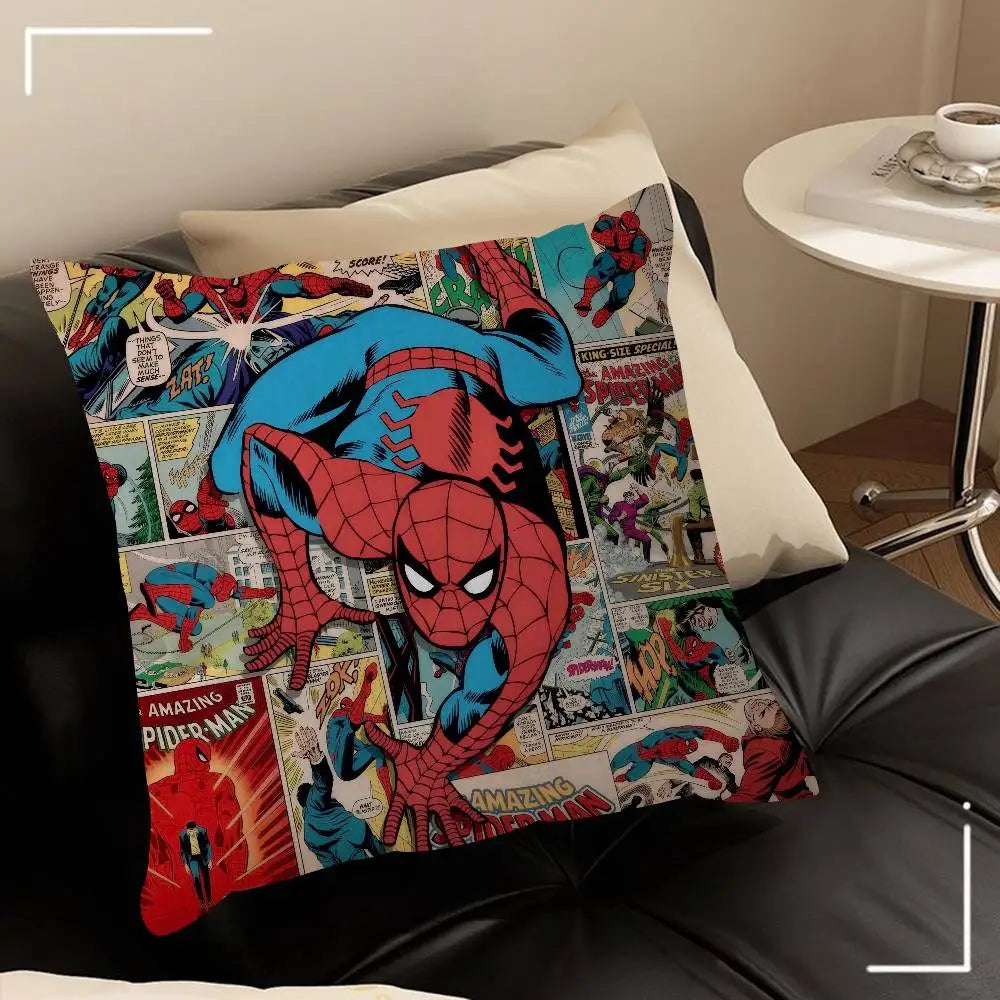 Spider-Man Cushion Cover | Classic Superhero Throw Pillow Case Throw Pillows - The Eezee Shop