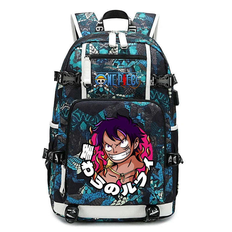 One Piece Luffy School Backpack | Large Capacity Bookbag Backpacks - The Eezee Shop