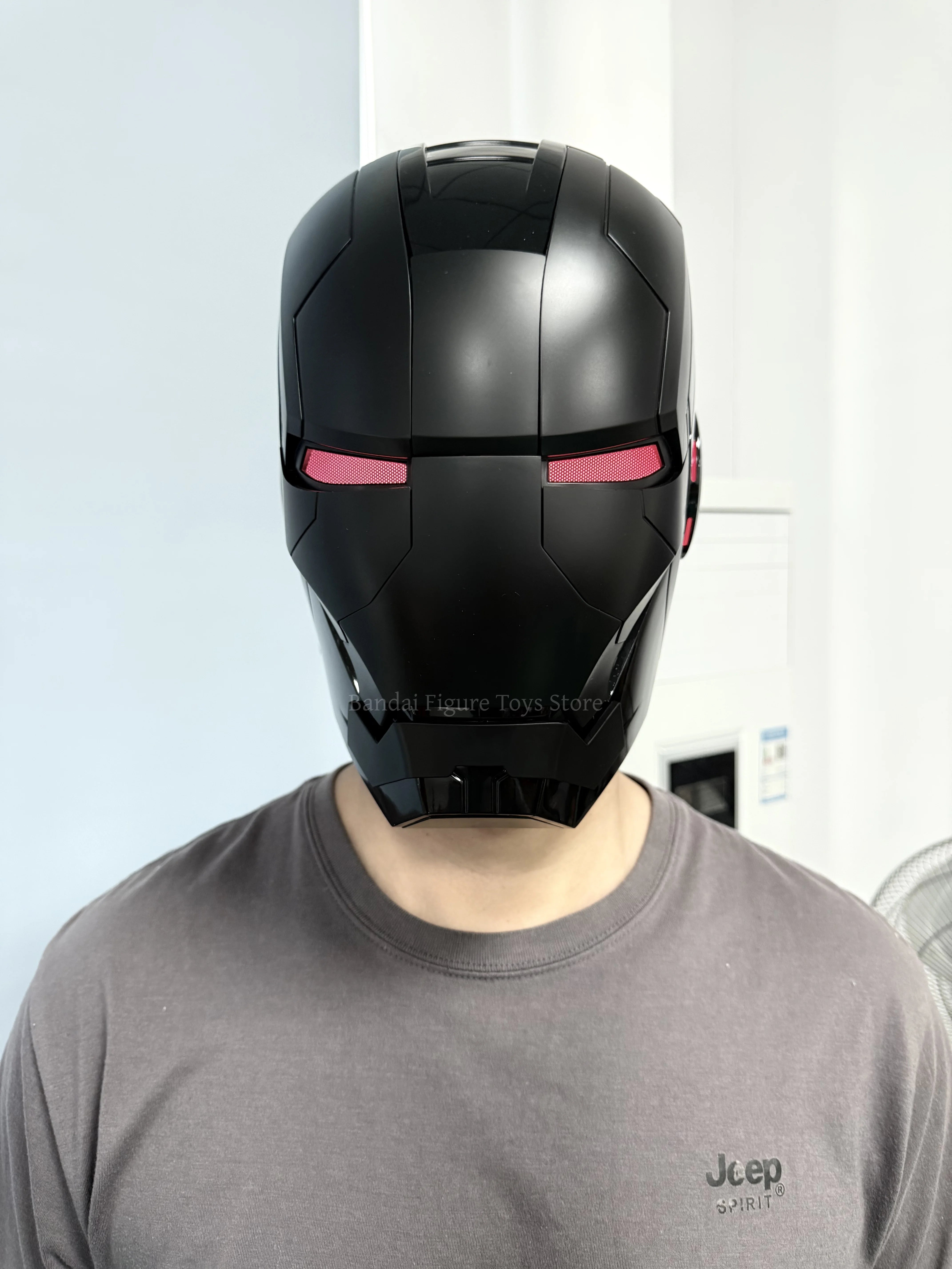 Black Iron Man Mk5 Helmet | Voice-Activated Wearable Helmet Cosplay Masks & Helmets - The Eezee Shop