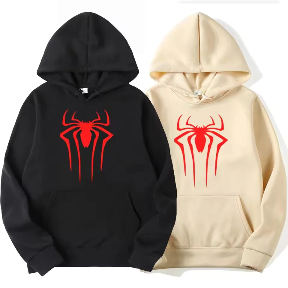 Spider Pattern Hoodie | Unisex Trendy Printed Pullover Hoodies & Sweatshirts - The Eezee Shop