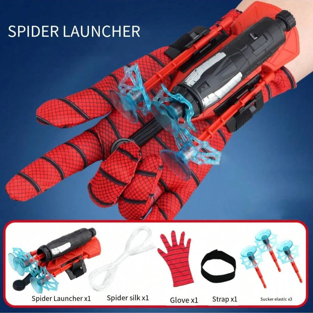 Spider Web Launcher Gloves | Kids Red & Blue Hero Toy Novelty Toys - The Eezee Shop