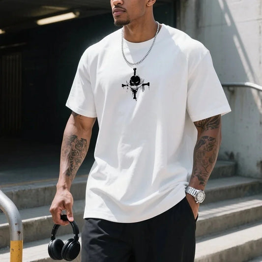 Edward Newgate Whitebeard One Piece Summer T-Shirt Anime Graphic Streetwear Tee for Men Anime Tshirts - The Eezee Shop