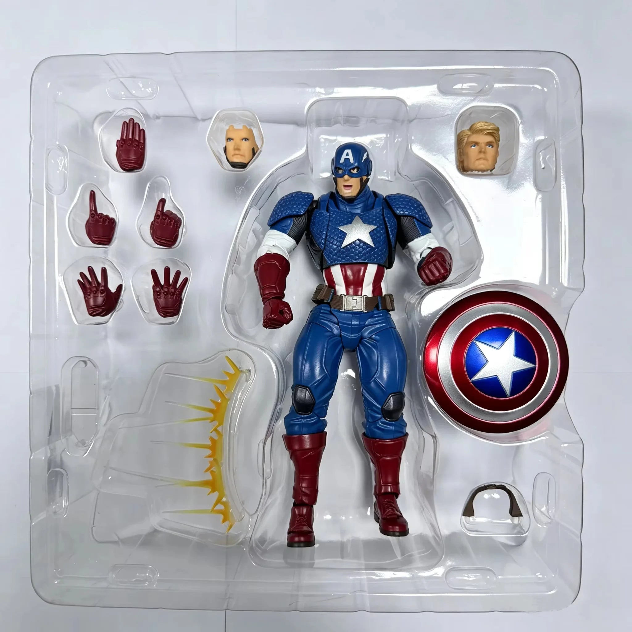 Captain America Poseable Figure | Steve Rogers Collectible Collectible Figures - The Eezee Shop