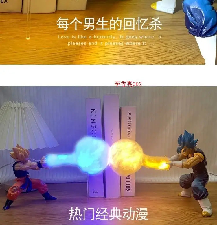 Goku Kamehameha LED Lamp | Rechargeable USB-C Night Light Lamps & Night Lights - The Eezee Shop
