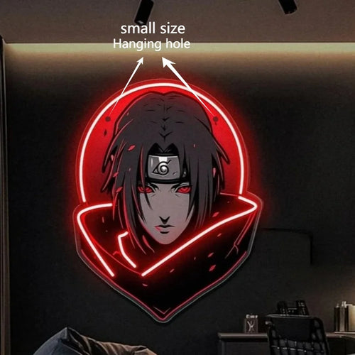 Naruto Itachi Uchiha Neon LED Light Sign USB Powered Dimmable Anime Wall Decor Anime Lamps - The Eezee Shop