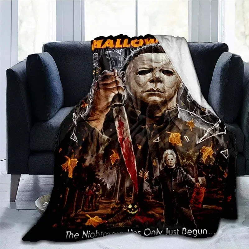 Michael Myers Flannel Blanket | Super Soft Horror Throw Throw Blankets - The Eezee Shop