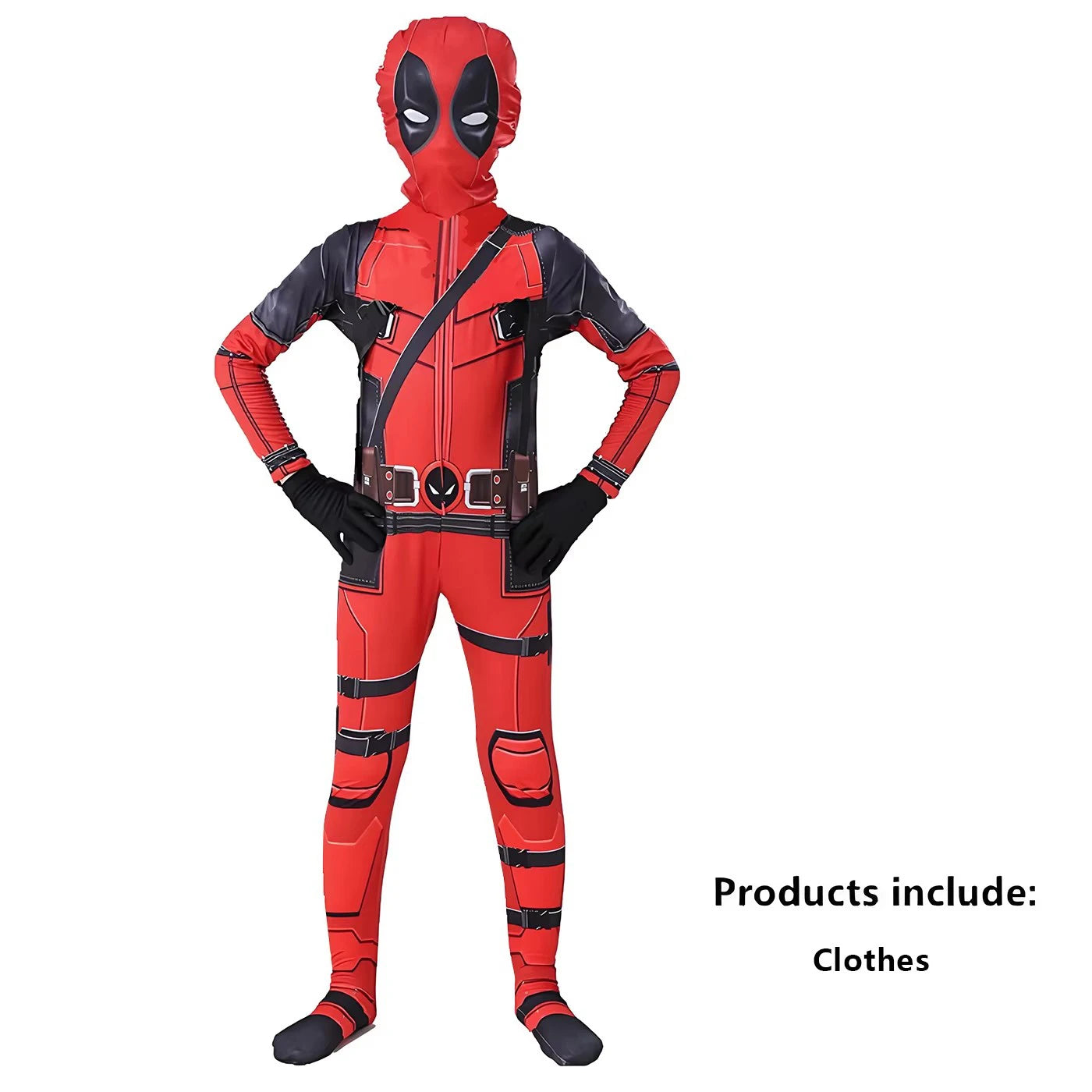 Deadpool Costume with Telescopic Swords | Superhero Jumpsuit Cosplay Costumes - The Eezee Shop