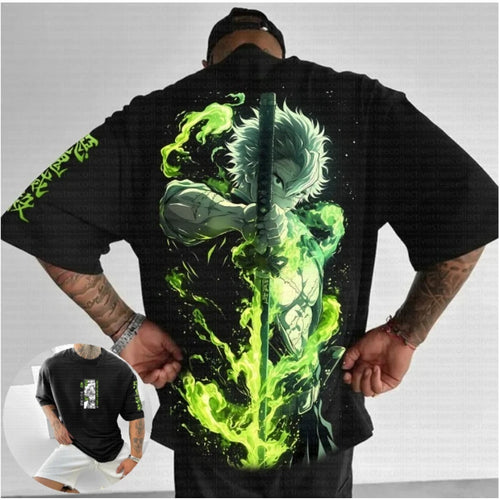 2026 Demon Slayer Theater Edition Infinite City Edition Surrounding T-shirts Surrounding Tops Anime Tshirts - The Eezee Shop