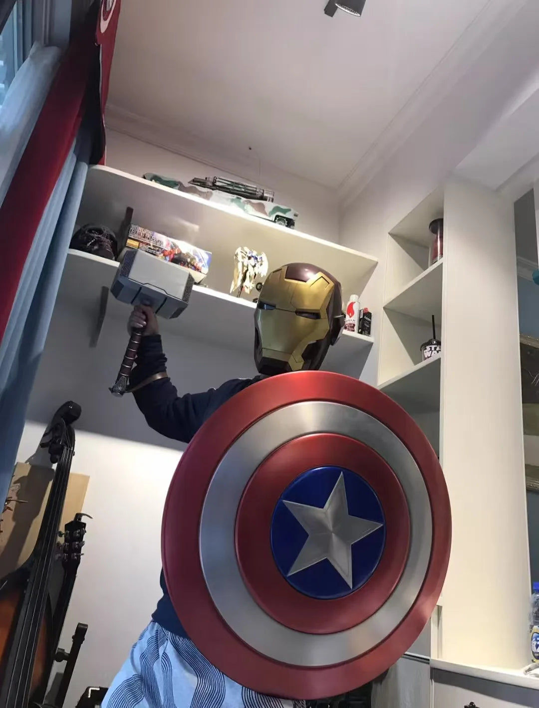 Captain America 60cm Metal Shield | Premium Cosplay Replica Cosplay Props - The Eezee Shop