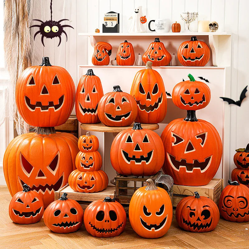 Pumpkins Lamp Halloween Decoration For Home Yard Garden Outdoor Decor Hallowen Horror House Skull Party Props Glow in The Dark - The Eezee Shop