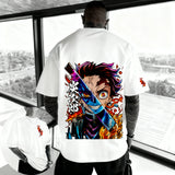 Summer Men's Demon Slayer Anime Printed T-shirt Anime Tshirts - The Eezee Shop