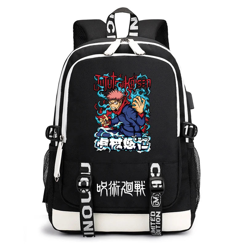 Jujutsu Kaisen Bookbag | Lightweight Casual School Backpack Backpacks - The Eezee Shop