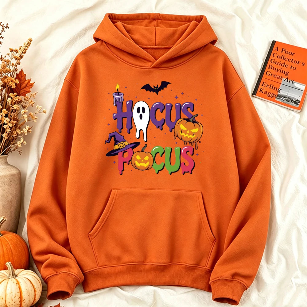 Vintage Hocus Pocus Ghost Pumpkin Hoodie | Women's Witchy Sweatshirt Hoodies & Sweatshirts - The Eezee Shop