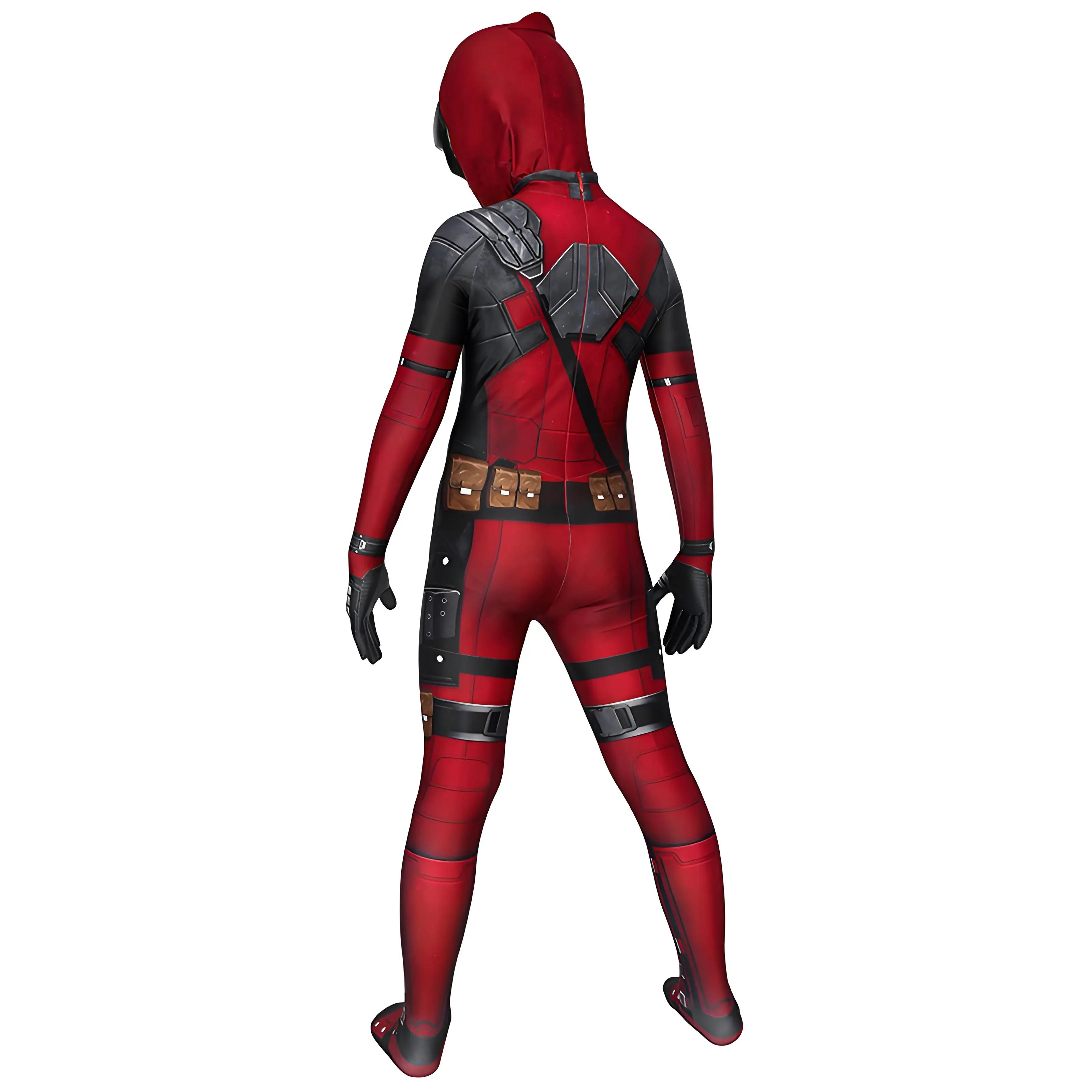 Deadpool Cosplay Bodysuit & Sword Set | Halloween Jumpsuit Cosplay Costumes - The Eezee Shop