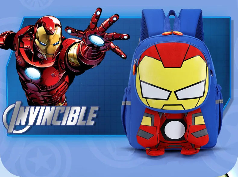 Spider-Man & Iron Man Kids Backpack | 3D Print School Bag Backpacks - The Eezee Shop